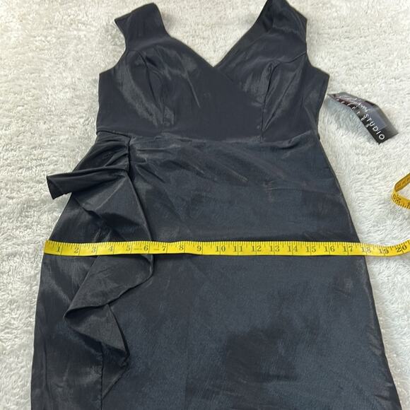 Pompous Studio Petites little black cocktail party sheath dress, 12p - Picture 7 of 10